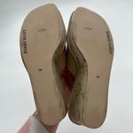 Karen Scott  Nude Slip On Leather Sandals with Floral Print Wedge Heel Size 7 Photo 7