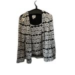 R & M Richards R&M Richards Women's Black & Silver Lace Jacket with Camisole Top Size 16 Photo 7
