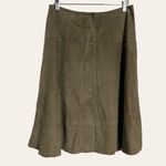 Joie Mylon Tan Suede Leather Knee-Length A-Line Skirt Size Small Photo 6