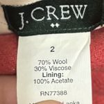 J.Crew Wool Blend Pencil Skirt Red Size 2 Business Casual Office Photo 2