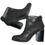 Calvin Klein Jeans Women’s Size 10 Black Suede Cutout Perforated Booties Photo 7