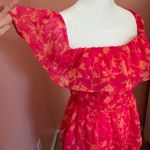 Amanda Uprichard  tiered off the shoulder romantic ruffle dress XS VENEZIA MIDI Photo 7