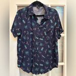 Torrid  Vacation Stretch Challis Button-Front Shirt Resort Tropical Plus Size 1X Photo 2