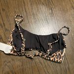Swiminista Play Leopard Bandeau Style Swim Top, S NWT Brown Photo 1