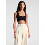 ALC Frank A.L.C Jordana Bra in Black Medium New Womens Cropped Tank Top Photo 15