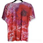 JM Collection JM red printed flower with rhinestones colorful size PL( petite Large) … Photo 1