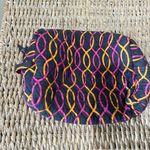 Vera Bradley  Woman's Floral Geometric Cosmetic Makeup Bag Orange Pink Gray. Photo 0