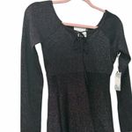 TUCKERNUCK Hyacinth House Black Metallic Selena Knit Mini Dress NWT Size XS Photo 6