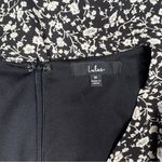 Lulus Fall Into You Black Floral Print Long Sleeve Wrap Dress Medium Photo 10