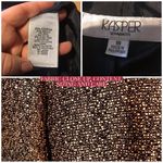 Kasper BLACK, GOLD AND CREAM BOUCLE OPEN-FRONT BOXY BLAZER (18) Photo 8