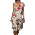 Tempo Paris Vintage Y2K  Floral Cotton Tiered Midi Dress Made in Italy Sz Medium Photo 1