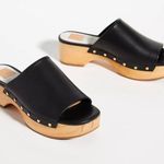 Dolce Vita Dorado black leather clogs Size 6 Photo 0