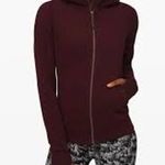 Lululemon Zip Front Hoodie in Plum Color Sweatshirt Jacket Top Size 6 ATHLEISURE Photo 4