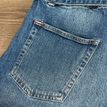 Alice + Olivia Alice + Olivia Rosemary High Rise Belted Stretch Blue Jean Shorts Size 31 Photo 6