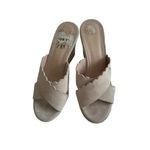 Kate Spade  Light Pink Suede Espadrille Wedges Size 8.5 Photo 2