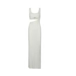 Auteur Clem Cutout Dress in White Large New Womens Long Maxi Gown Photo 11