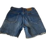 Lee Vintage  Women’s Size 30 Frayed Hem Cutoff Long Jean Shorts 100% Cotton Denim Photo 2