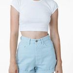 Los Angeles Apparel Shorts denim garment dye beach wear California girl shorts American apparel Photo 0