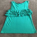 Ella Moss Green Tank Top w Ruffles Photo 4
