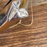 Vintage Gold Metallic Faux Leather Lucite Tortoiseshell‎ Clutch Shoulder Bag Photo 7