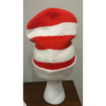 Dr. Seuss Red & White Striped Beanie Hat adult Photo 2