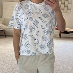 ZARA Western Boots Printed Tee. Xs Photo 0