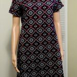 Loft Ann Taylor  Size 4 Textured Quilted Jacquard Medallion Shift Dress NWT Photo 2