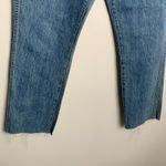 SLVRLAKE Hero High Waist Raw Hem Slim Straight Leg Jeans Womens 32 Blue Photo 4