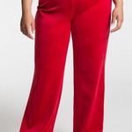 Juicy Couture ✨ Plus Size JC Bling Velour Red Sz 2X Pants✨ Photo 0