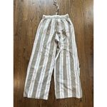 EXPRESS Striped Wide Leg Pull on Pants High Rise Size Small 2124 Photo 1