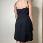 Hugo Buscati Collection 90s Black Ruched Cup Mini Formal Dress Size 12 Photo 2