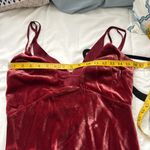 Anthropologie  Velvet V-neck Mulberry Dress Size 4 Photo 7