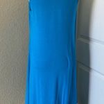 Eileen Fisher  Cerulean Blue Midi Sleeveless Dress xs Photo 3