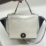 Kate Spade Leather Varick St Abbie Satchel Shoulder Bag Taupe/Black Convertible Photo 7