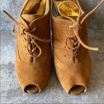 Guess Gwnitty Heels Peep Toe Slingback Suede Shoes 8 Photo 2