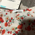 Heatherly blouse. Crop top. Long sleeve. Sheer. Super soft. Dressy or casual. White Size L Photo 3