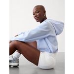Athleta  S Midday Cropped Hoodie Gossamer Blue Small Photo 2