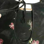 Lucca Couture Lucca Black Embroidered Long sleeve top‎ Sz S Photo 2