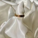 NEW 18K Gold Plated Roman Numeral Ring w/Zircons Size One Size Photo 1