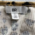 BP . Cropped Rib Button Front Cardigan & Camisole Set Beige Nougat Leopard Sz XL Photo 6