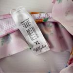 Fillyboo Folk Gingham ruffle bikini top with tie front Blue Size XL Photo 3