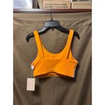 NWT Wilo The Label by Anthropologie Ribbed Sports Bra Size Small Orange White Photo 3