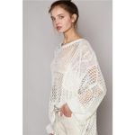 POL Openwork Long Sleeve Knit Cover Up Photo 2