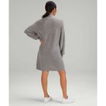 Lululemon Size 4 Merino Wool Blend Knit Dress Heathered Gull Grey Knit Women’s Photo 1