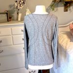 Reebok  Athletic Shirt Lightweight Long Sleeve Heather Gray Photo 3