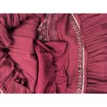 Free People  XS Oversized Embriodered Tunic Boho Bohemian Western Photo 10