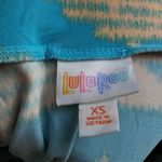 LuLaRoe XS  Maxi Blue Yellow Abstract Geometric Print- NEW! Photo 3