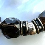 Silpada Vintage Smokey Quartz Sterling silver Bracelet Photo 2