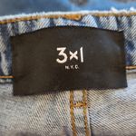 3x1  N.Y.C. SABINA GIRLFRIEND JEANS BARREL SHADE DISTRESSED HIDDEN BUTTON FLY 28 Photo 14