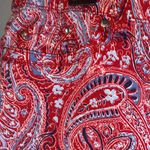 Bandolino Red White & Blue Paisley Patriotic High Waist Modest 6” Shorts 10 Photo 3